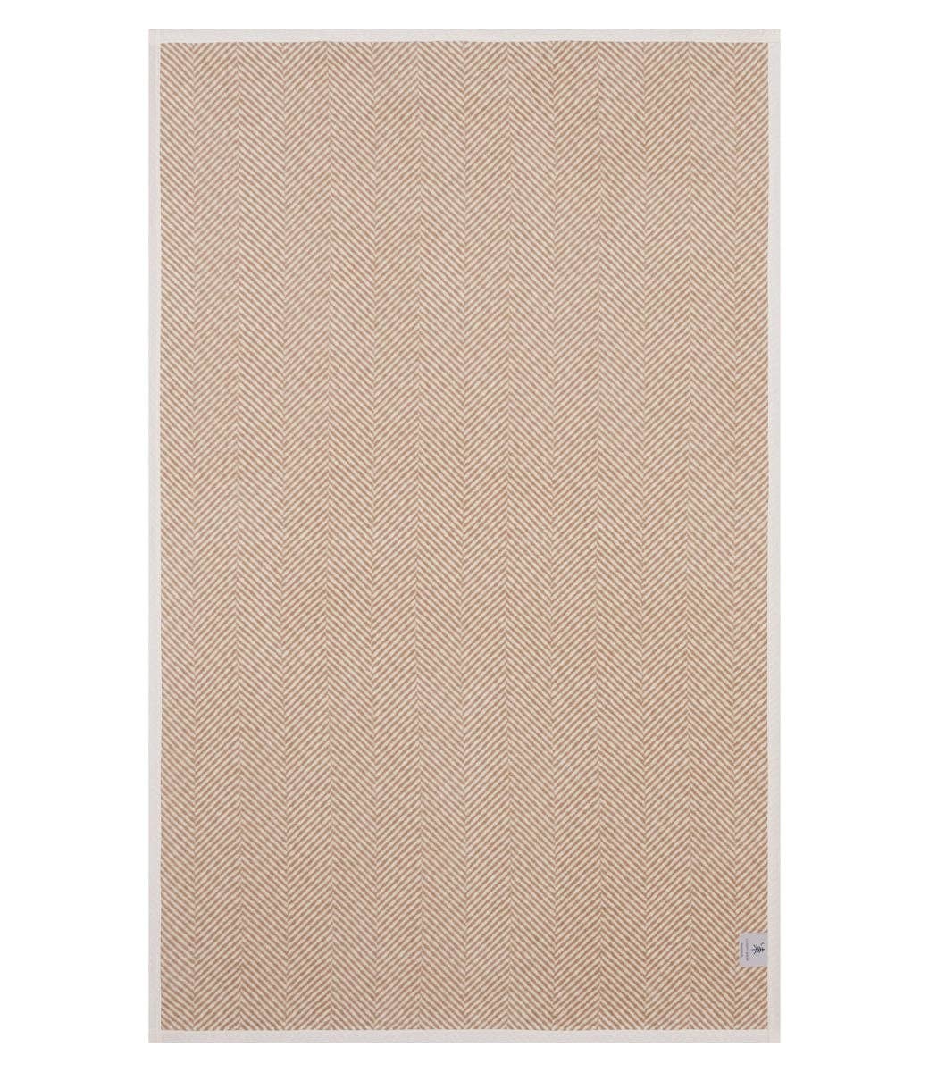 ChappyWrap - Wholesale Throw Blanket - Harborview Herringbone Tan Blanket2