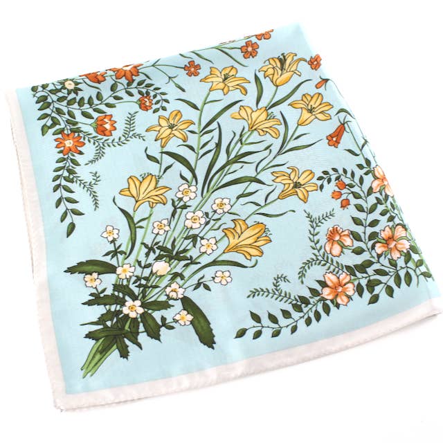 Pretty Persuasions - Wholesale Scarf - Women's - S25095 Floral Square Scarf (28"x28")6