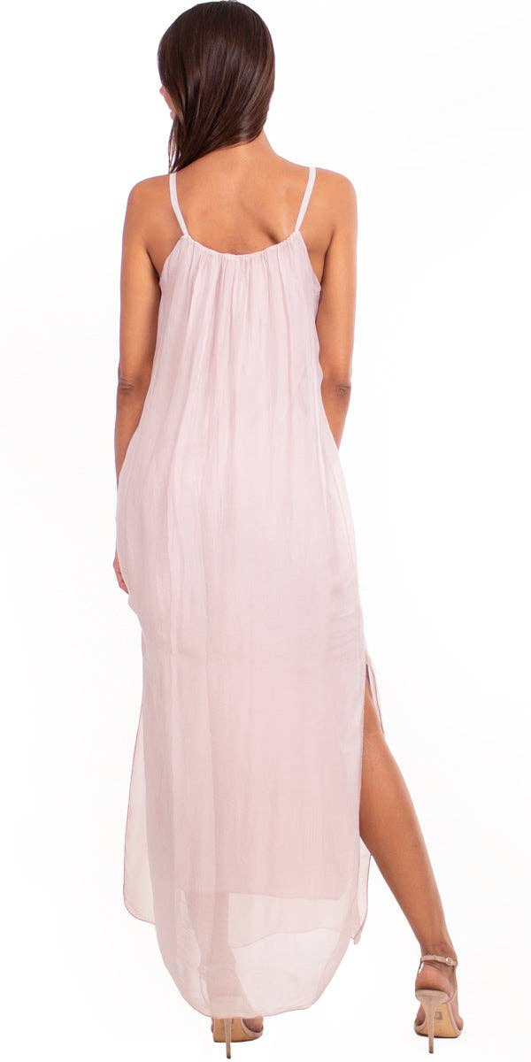 Gigi Moda - Wholesale Dress - Women's - Silk Spaghetti Maxi Dress9