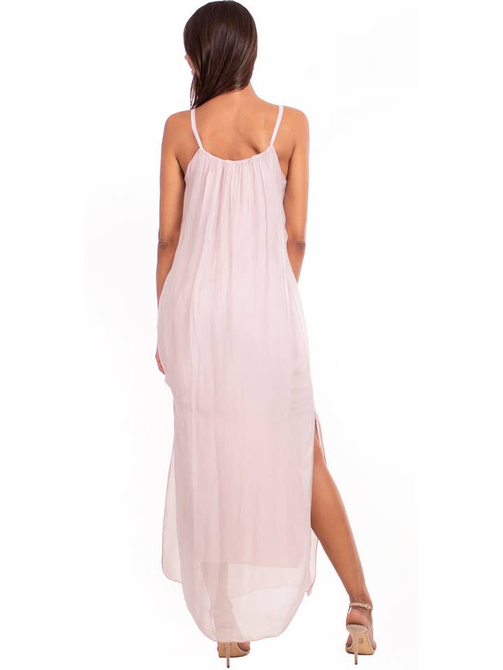 Gigi Moda - Wholesale Dress - Women's - Silk Spaghetti Maxi Dress9