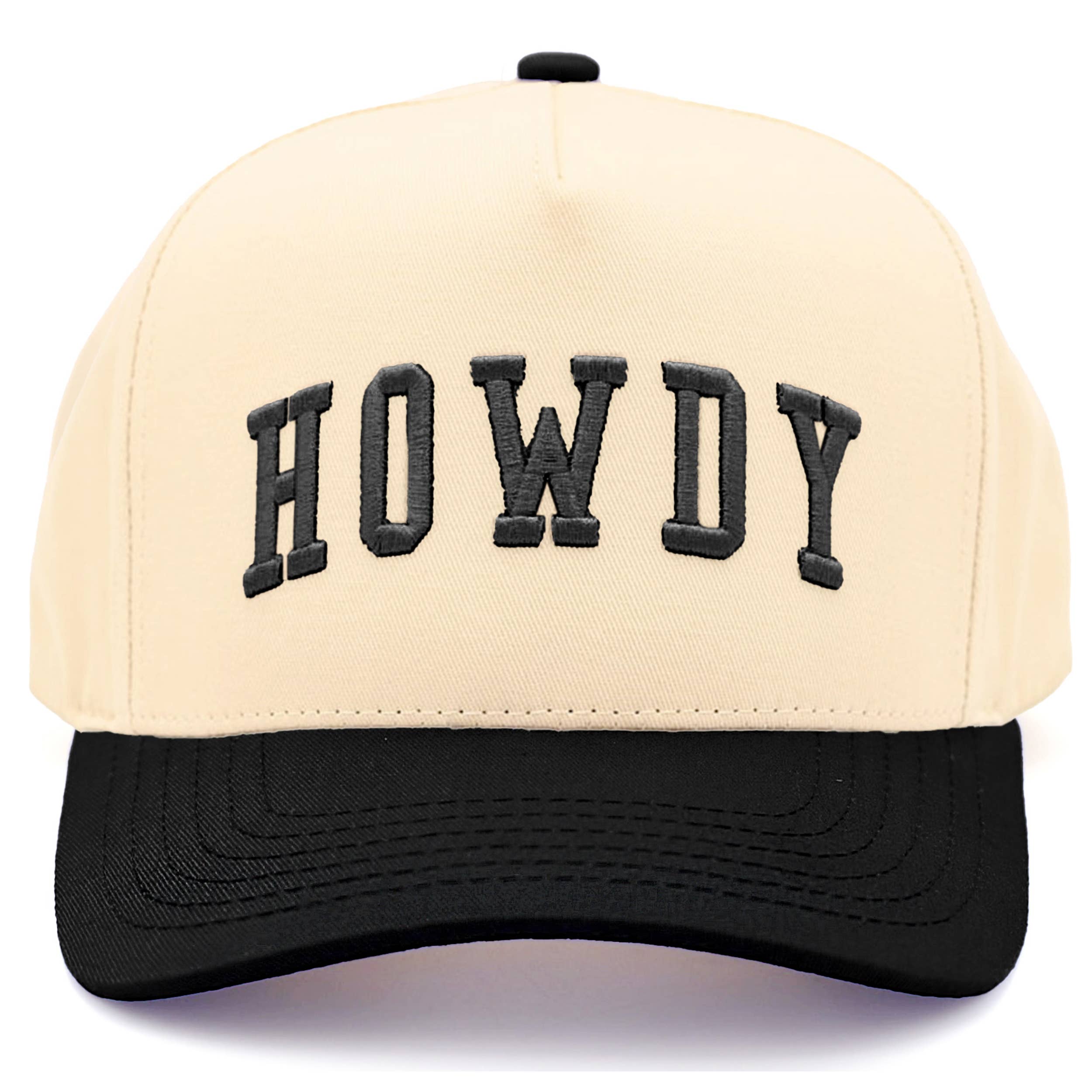 Hana - Wholesale Trucker Hat - Women's - C.C HOWDY Letter Embroidered Two Tone Trucker Cap0