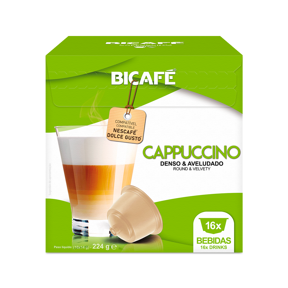 Bicafé - Vente Cafés/expressos instantanés - Boisson Cappuccino - Capsules compatibles Dolce Gusto1