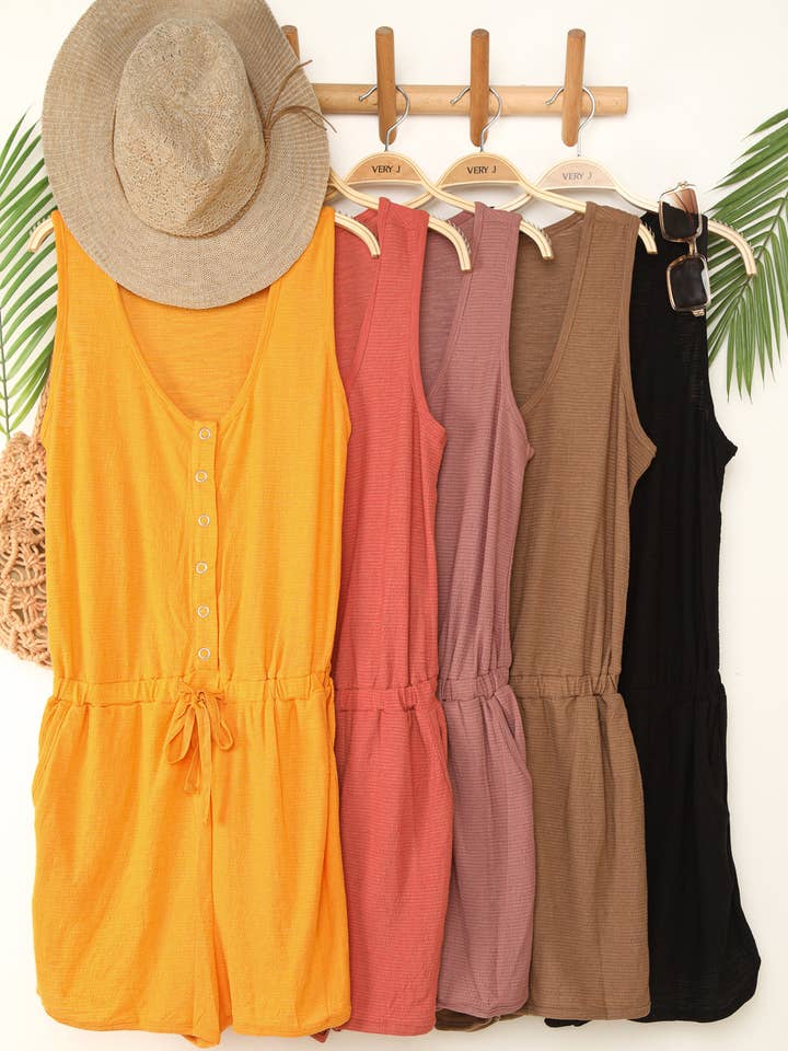 NP70002-Mameluco metálico con botones a presión para venta al por mayor de VERY J