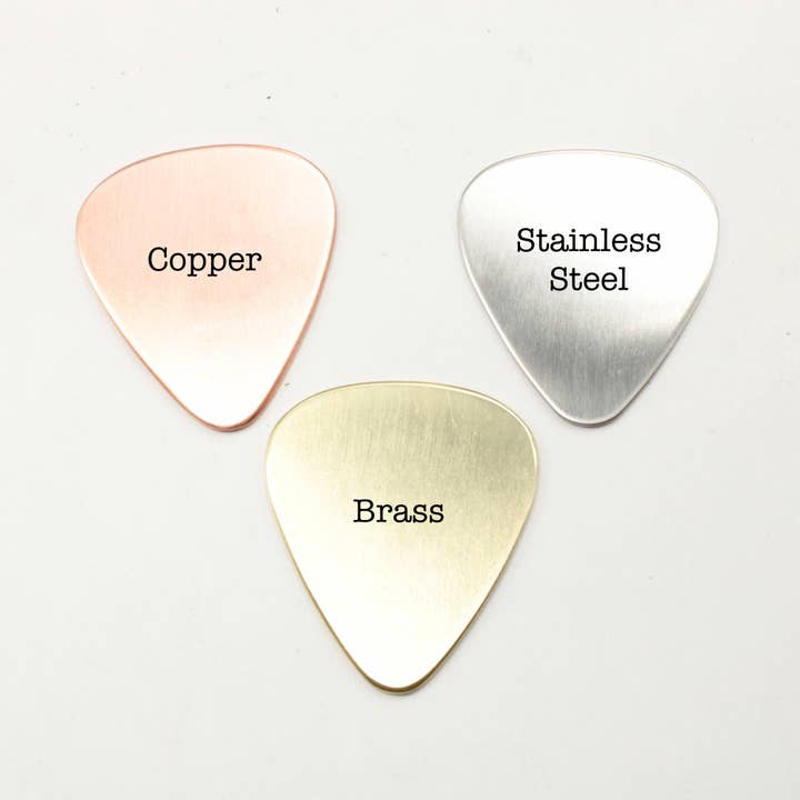Completely Hammered - Wholesale Music Accessory - 3 Little Birds Hand stamped Guitar Pick, Keychain or Wrap Bracelet6