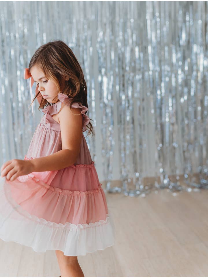 Cheeky Plum - Wholesale Dress - Kids - Brielle Shimmer Dress - Amour3