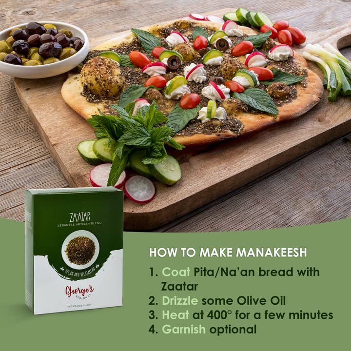 George's Regional - Wholesale Gedroogde kruidenmix - Zaatar - Jordaanse artisanale blend (400 g)2