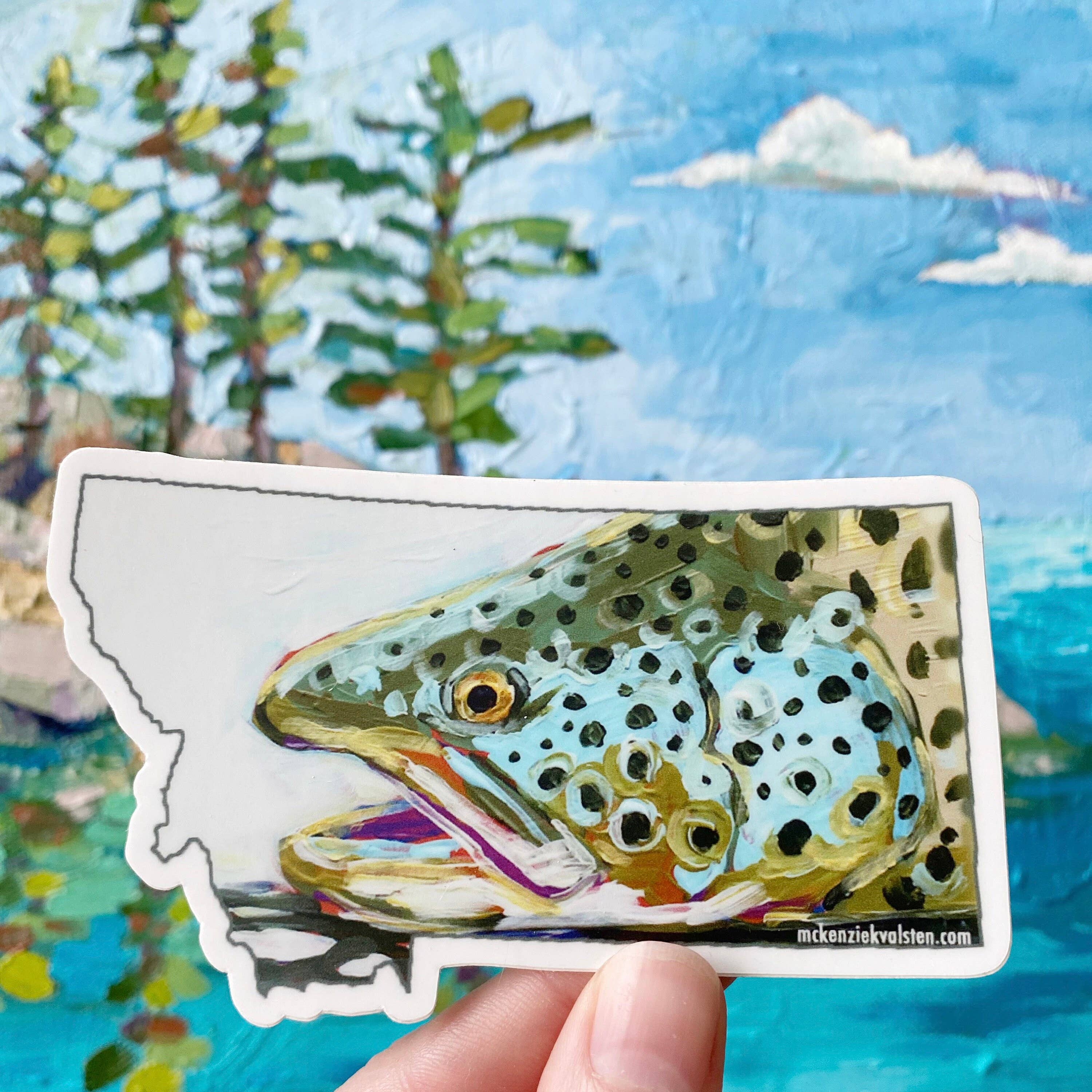 Mckenzie Kvalsten - Wholesale Sticker - Trout Montana Sticker3