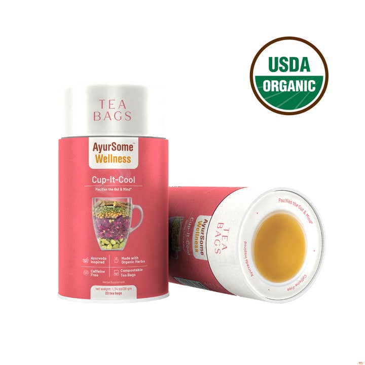 Organic Rose tea blend - Cup-It-Cool Tea - 20 Tea bags for wholesale by AyurSome Wellness