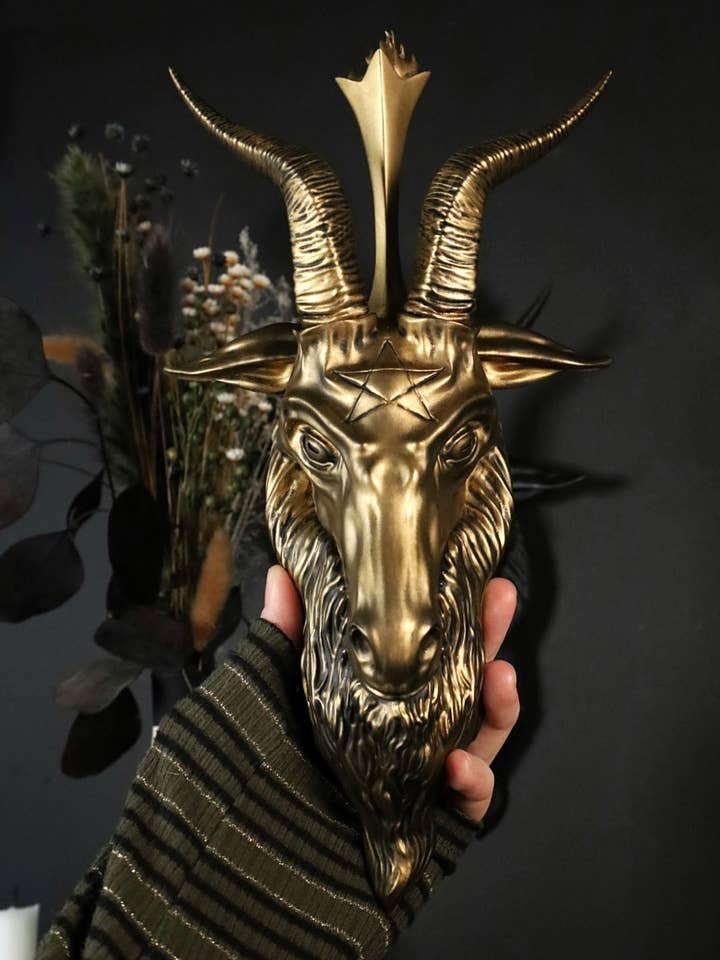 As Above,So Below Wall Hangings/ Gothic Wall decor/Baphomet for wholesale by Mayhem Made Ltd