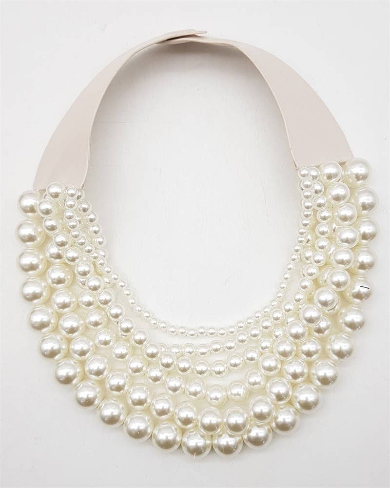 anbfashion - Wholesale Beaded/Pearl Necklace - *BEST* NEW BELLA CHUNKY BEADED LAYERED MAGNETIC NECKLACE 21
