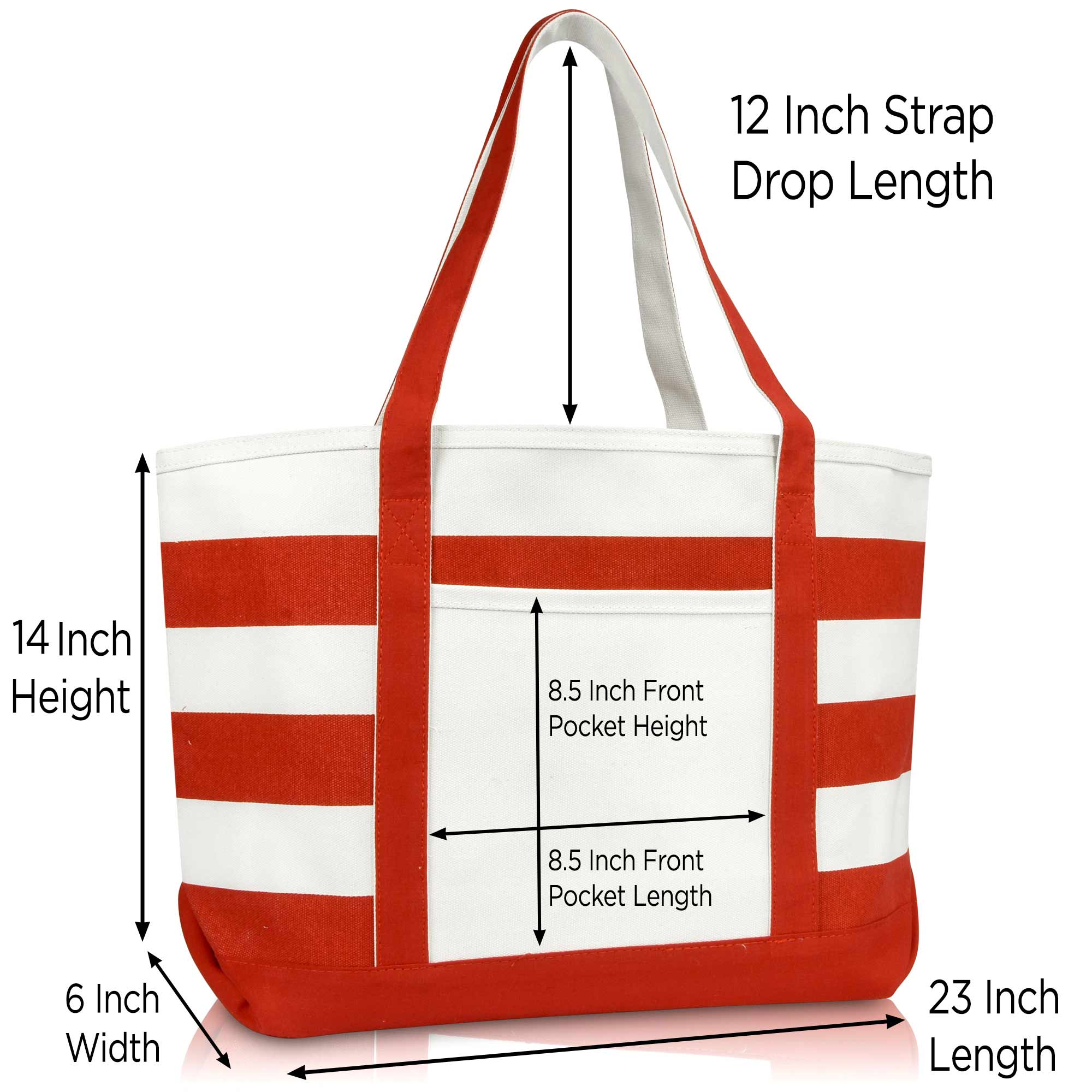 Dalix - Wholesale Tote Bag - Women's - DALIX Ocean Sailboat Womens Embroidered Striped Tote Bag23