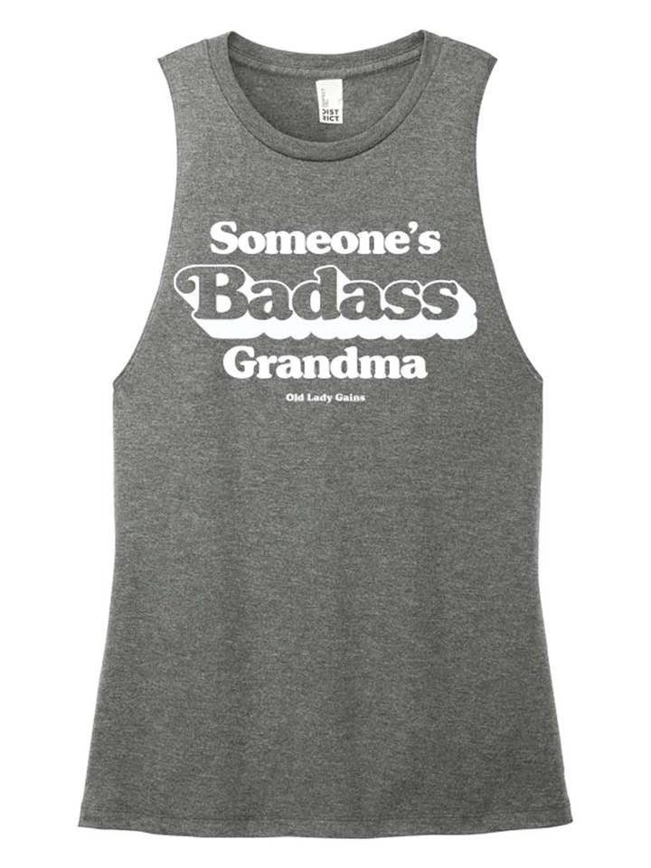 Nogens Badass Grandma Muscle Tank for engroshandel hos Old Lady Gains
