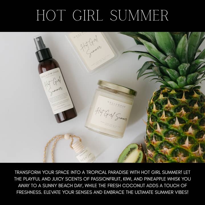 Hollowood Home and Candle - Wholesale Jar/Filled Candle - HOT GIRL SUMMER | SUMMER | 8 OZ CANDLE