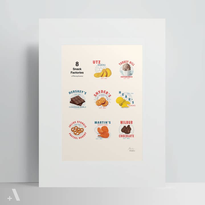 Addvent - Wholesale Poster - Snack Factories of Pennsylvania / Poster Art Print1