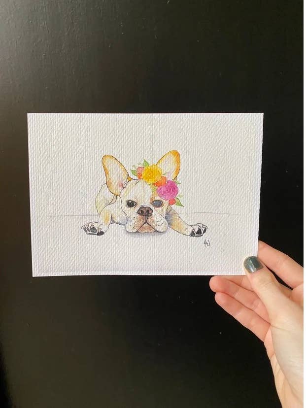 French Bulldog Art Print for wholesale by Jessi's Messes