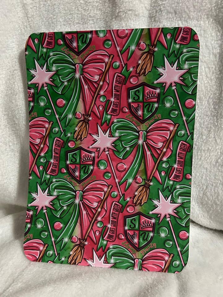 Pink and green defy gravity kindle e reader insert for clear case, kindle accessory, kindle, paperwhite, oasis, scribe 10th 11th gen for wholesale by Bookbestiesuk