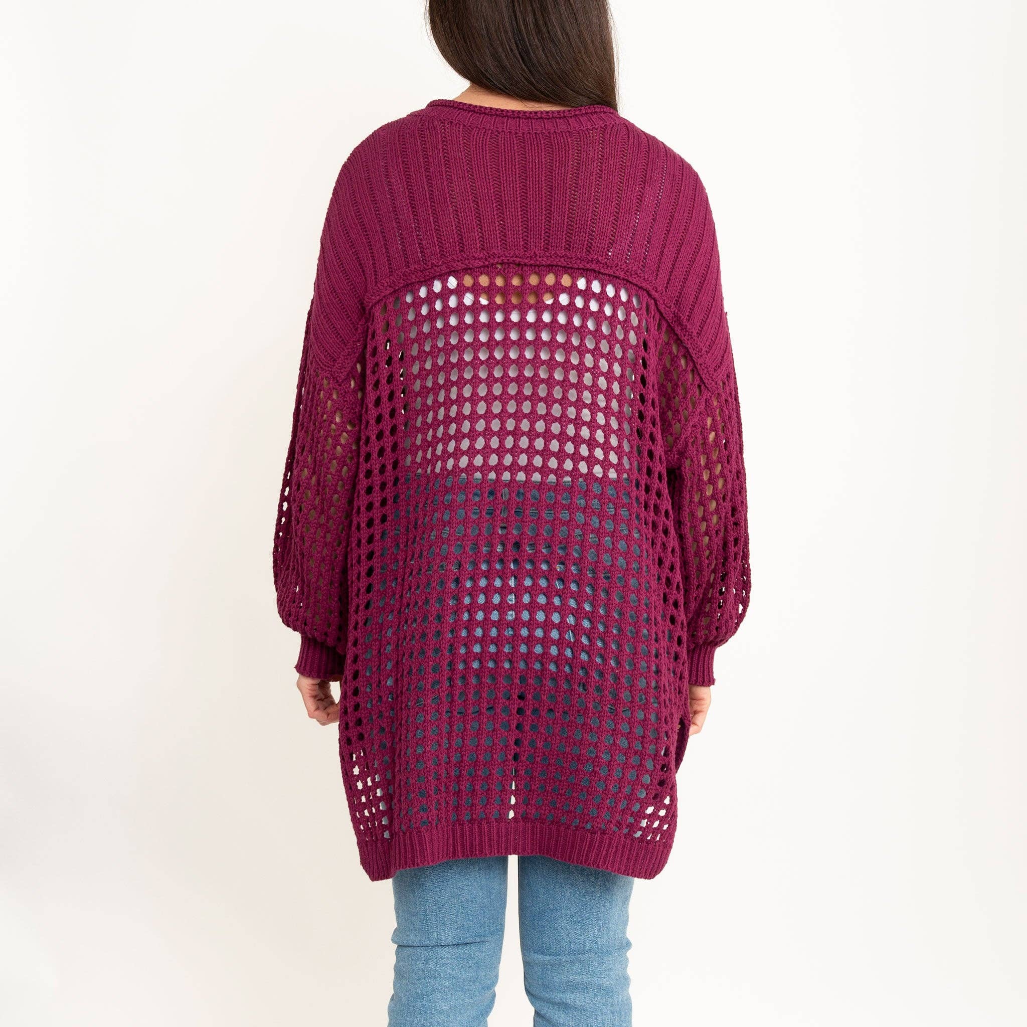 Elsie & Zoey – wholesale Pullovertröja - Dam – Olli virkad tröja6