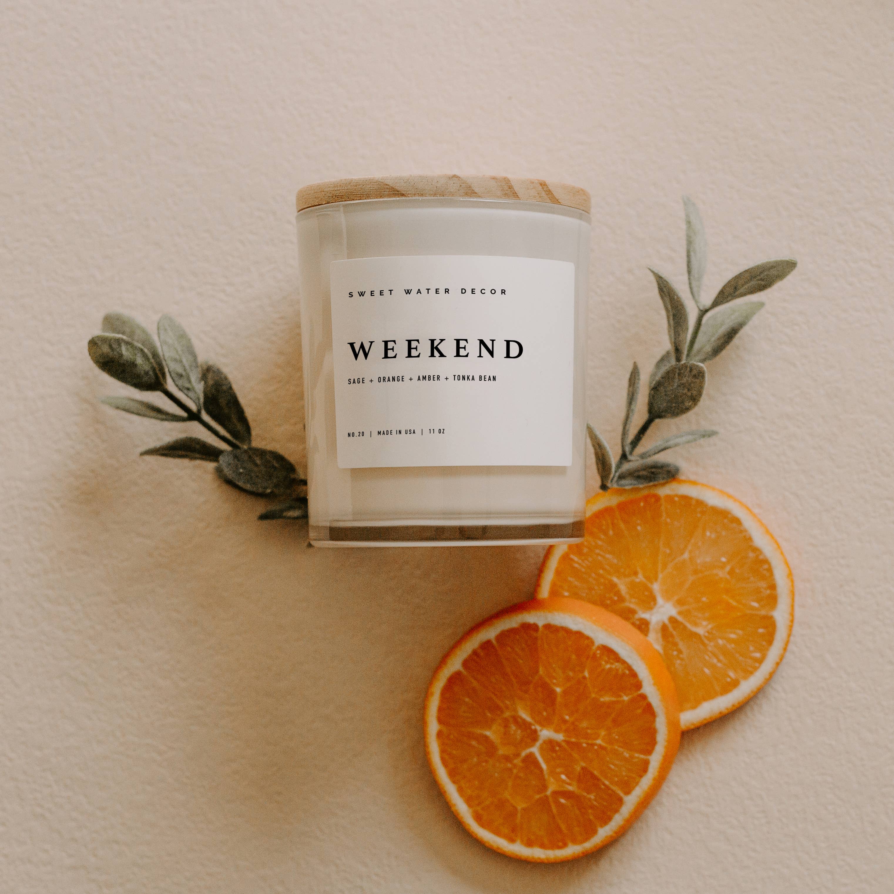 Sweet Water Decor – wholesale Jar/filled candle – Weekend 11 oz Soy Candle - Home Decor & Gifts1