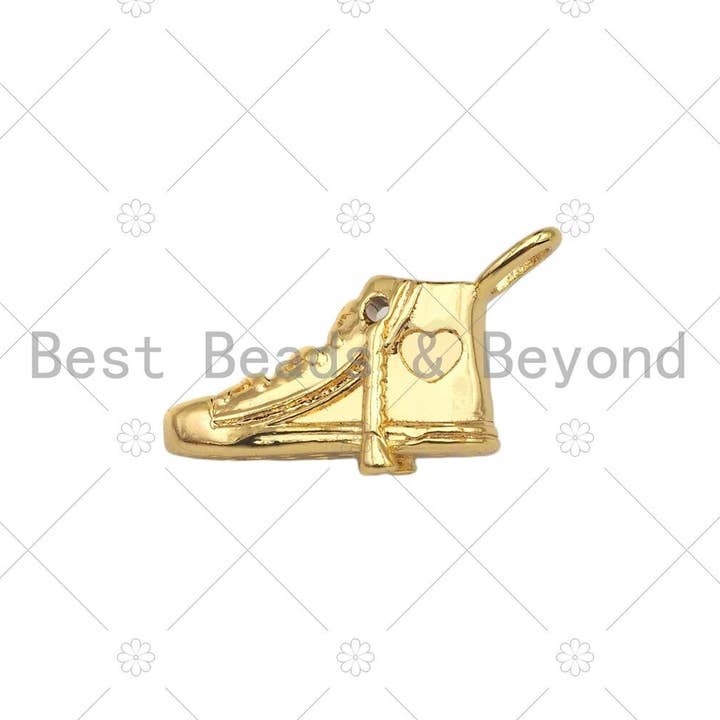BestBeads&Beyond - Wholesale Individual Charm/Pendant - 14K Dainty Gold Converse Shoes Shape Pendant, SKU#ZX071