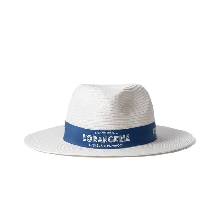 Weißer handgefertigter Strohhut für den Großhandel von La Distillerie de Monaco