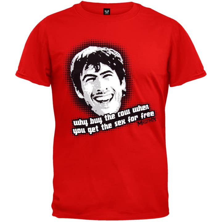 Official Store - Wholesale Screen Printed T-Shirt - Men's - Mallrats - Why Buy The Cow Men's T Shirt