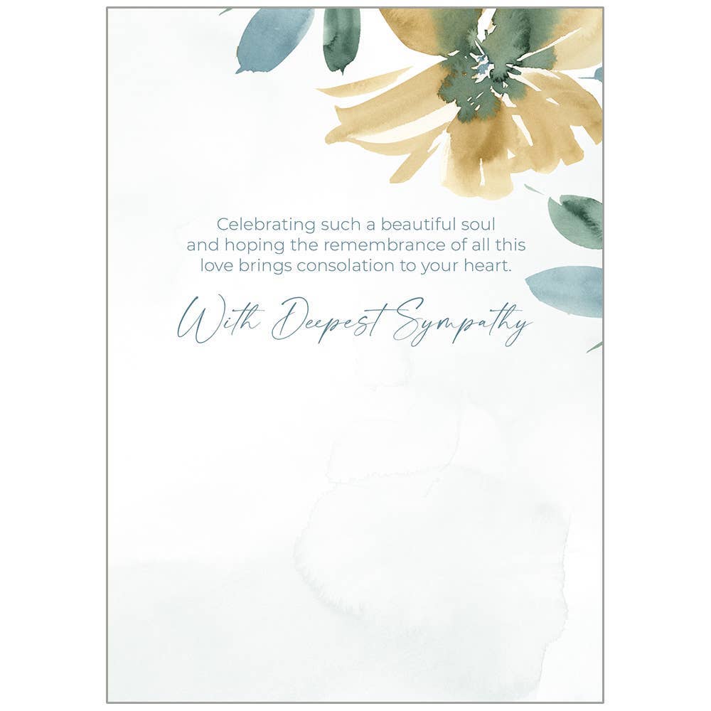 Legacy – wholesale Sympathy card – Soft Floral - Faith Sympathy Inspirational Card1