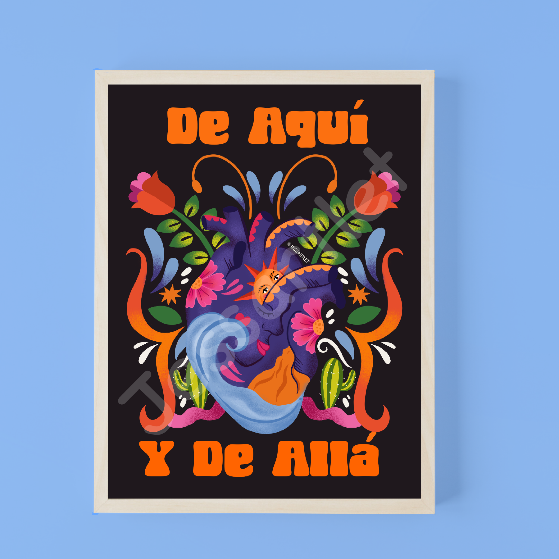 Jessartlet Illustrations - Wholesale Art Print - De Aquí y de Allá Print2