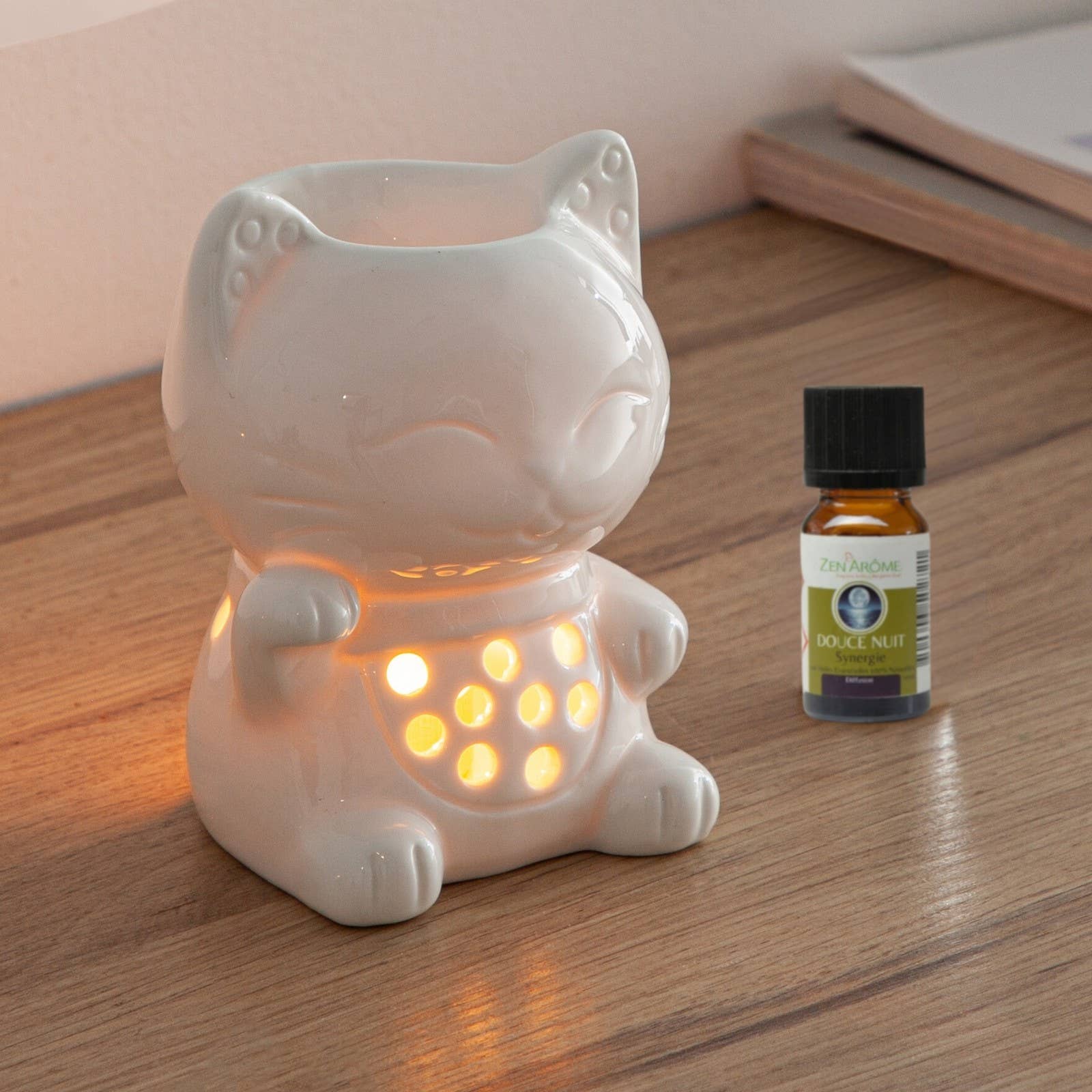 Zen'Arôme - Wholesale Oil Warmer - Ceramy Tommy the Cat Fragrance Burner – Melts Burner10