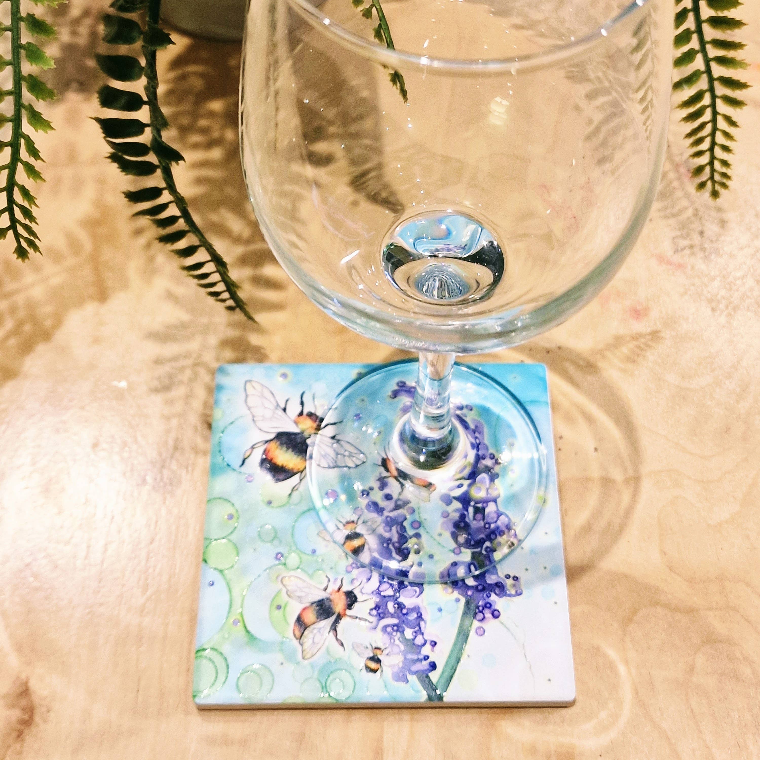 By Jo Crafts – Base de copos por atacado – 06-C  Porta-copos Abelha6