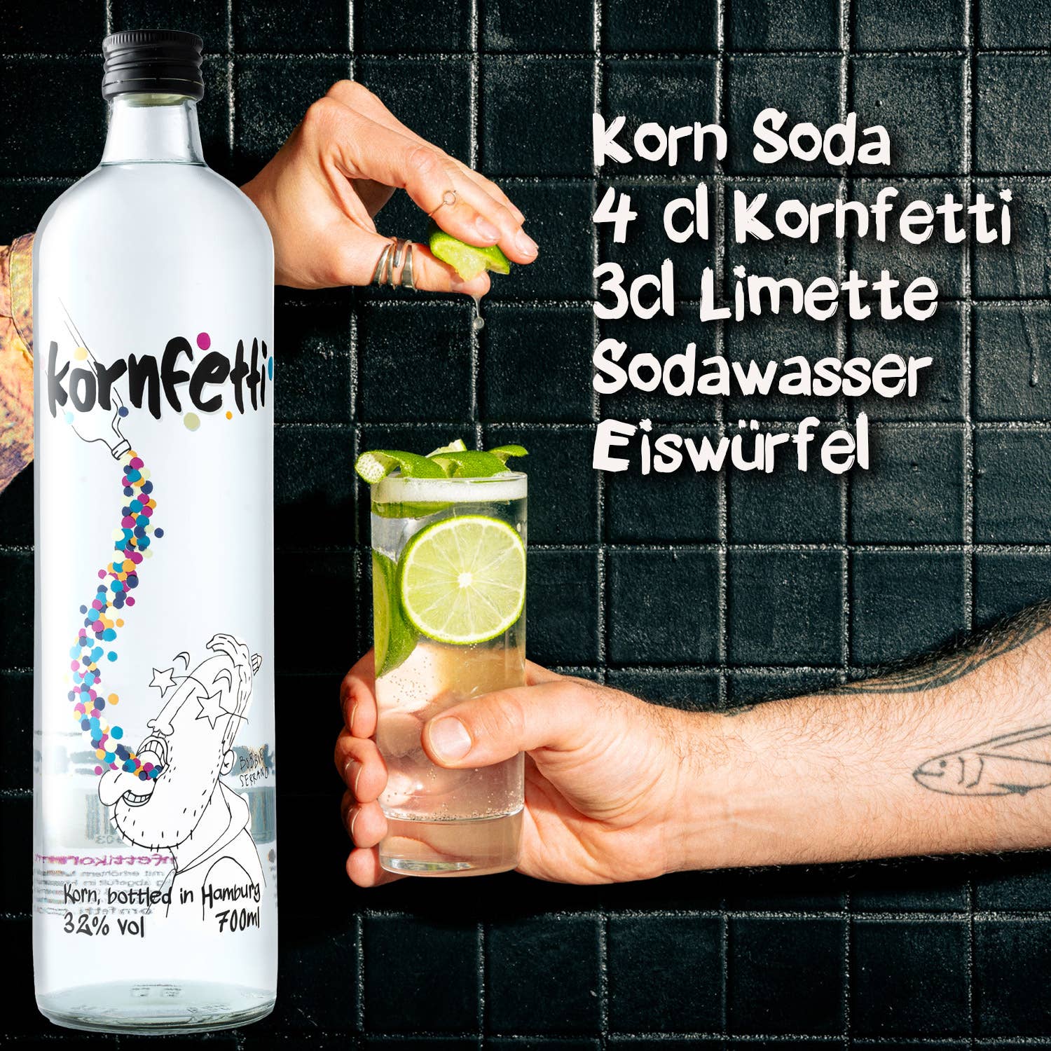 Kornfetti - Wholesale Vodka - Kornfetti 0.7 L (Mild Wheat Spirit)1