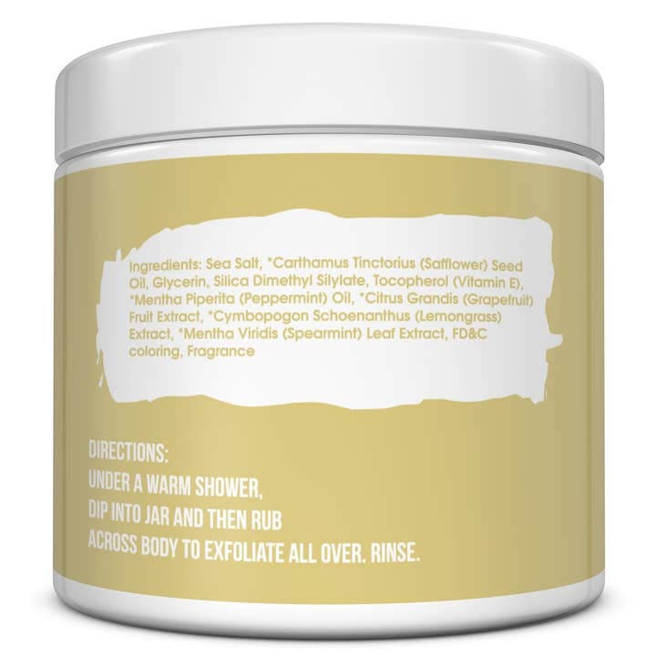The Midwest Sea Salt Company - Wholesale Body Scrub/Exfoliant - Skin Sherbet Vanilla Bean Body Polish Salt Scrub - 23oz1