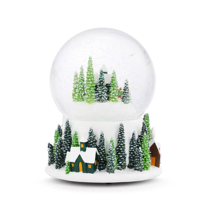 DEMDACO - Wholesale Christmas Decoration - Forest Village Musical Snow Globe - 5x7in3