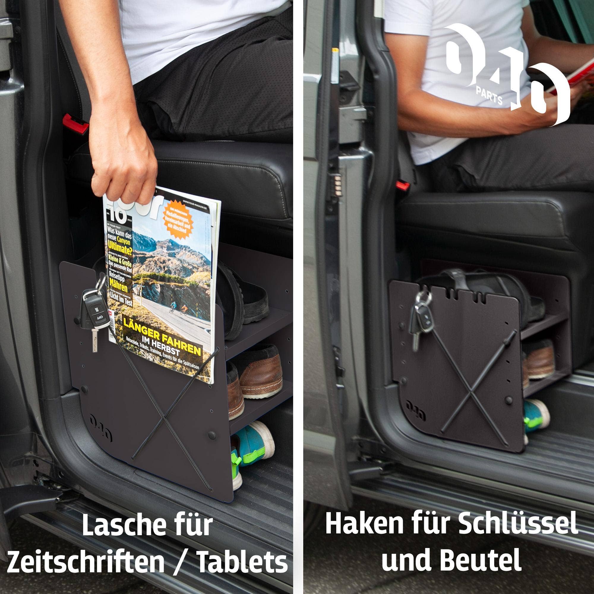 Mixcover GmbH - Wholesale Shoe Rack - 040 Parts Shoe Rack BLACK DRIVER SIDE Accessories Suitable for VW T5 T6 T6.1 Shoe Organizer Shoe Bag5