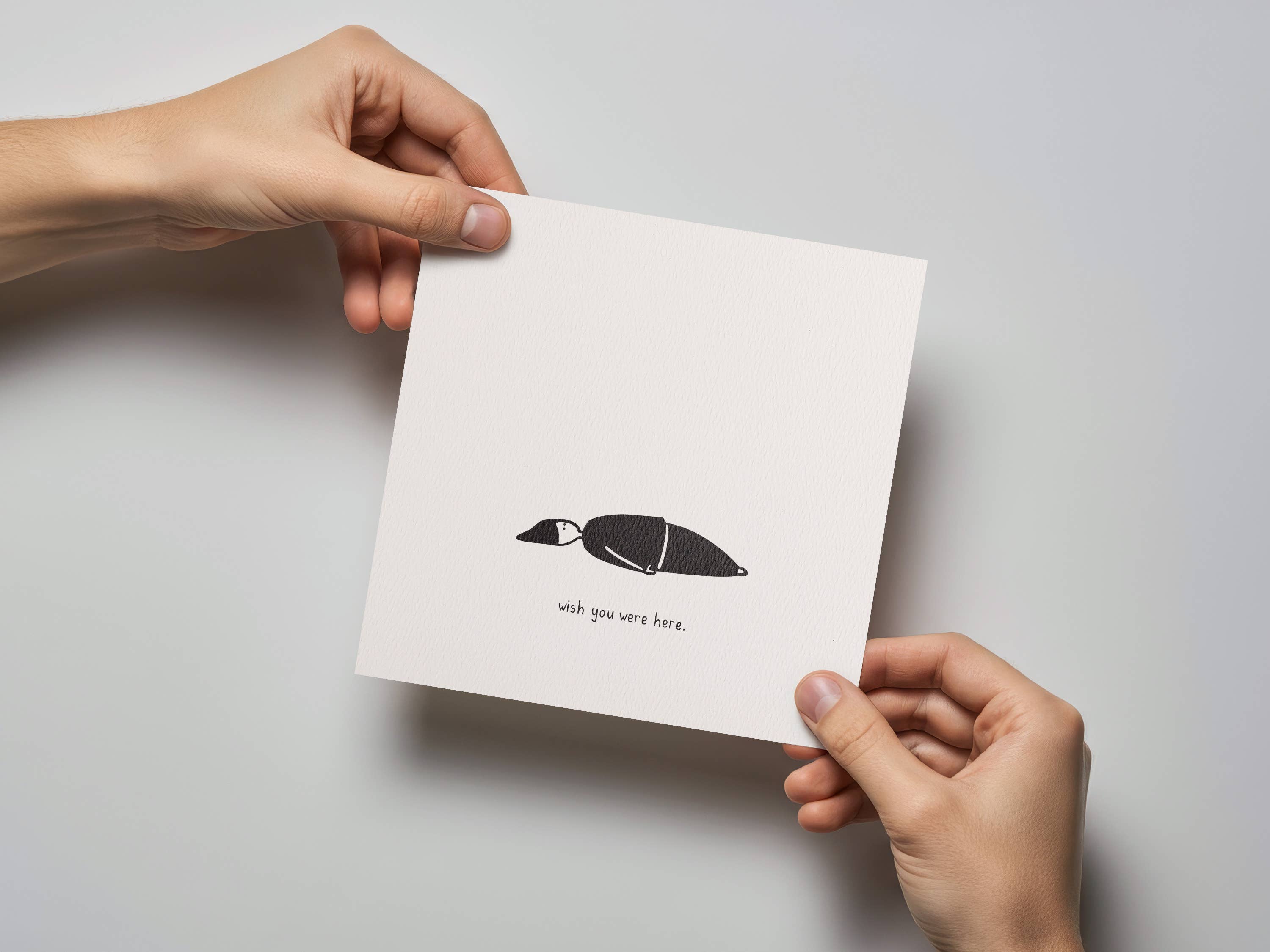 Kwohtations – Cartão de saudação diária por atacado – Desejava que estivesse aqui sem o seu cartão2