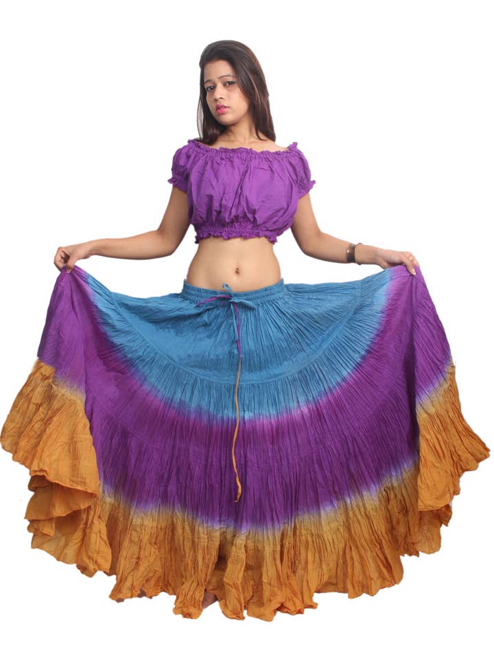 Wevez - Wholesale Skirt - Women's - American Tribal Style 25 Yards Cotton Renaissance skirt30