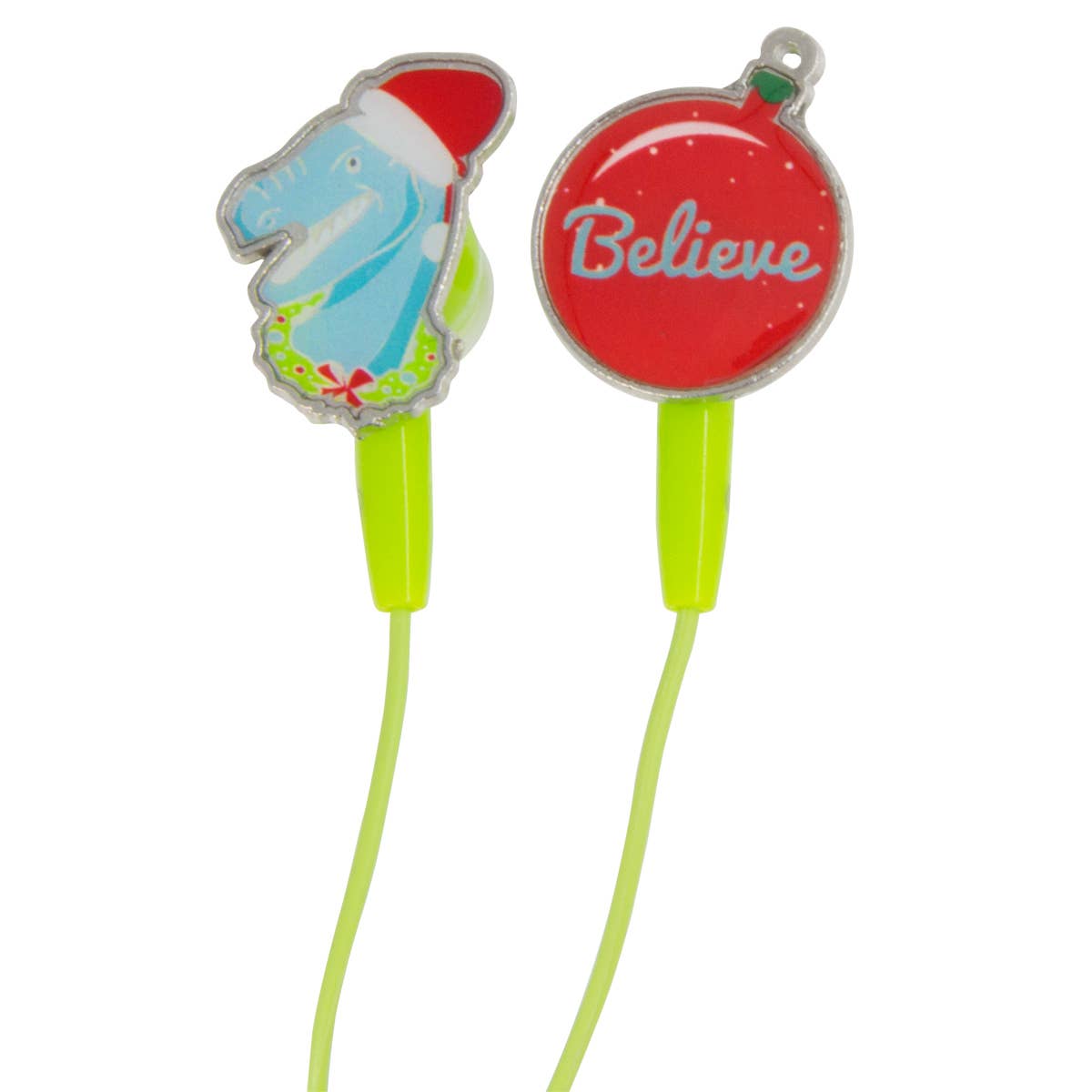 coexs novelty - Wholesale Earphone/Headphone Case - Unisex - Rex The Halls Holiday Enamel Earbuds0