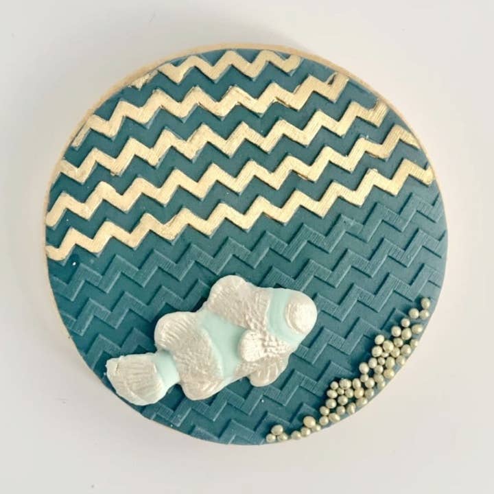 Chevron Pattern Embosser. for wholesale by Welshcrafter Design