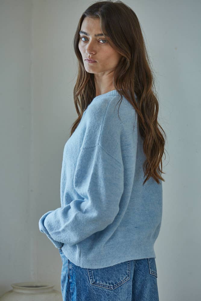 By Together - Wholesale Knit Sweater - Women's - W2536 | Knit Polyester Acrylic Sweater Crew Neck Cardigan 3