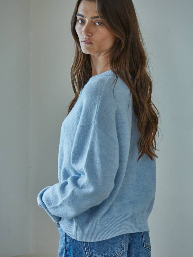 By Together - Wholesale Knit Sweater - Women's - W2536 | Knit Polyester Acrylic Sweater Crew Neck Cardigan 3