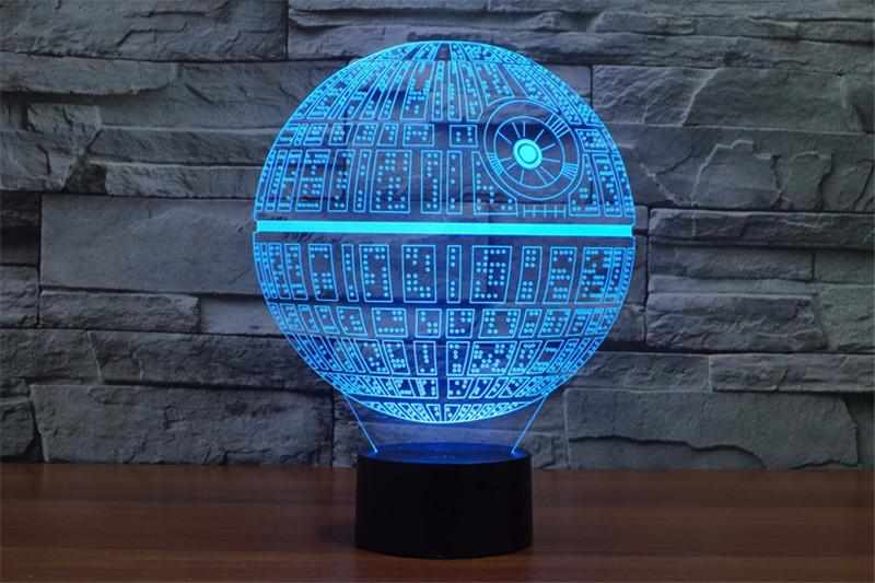 Banjeez - Wholesale Accent/Desk Lamp - Death Star 3D Illusion Lamp - Closeout Sale6