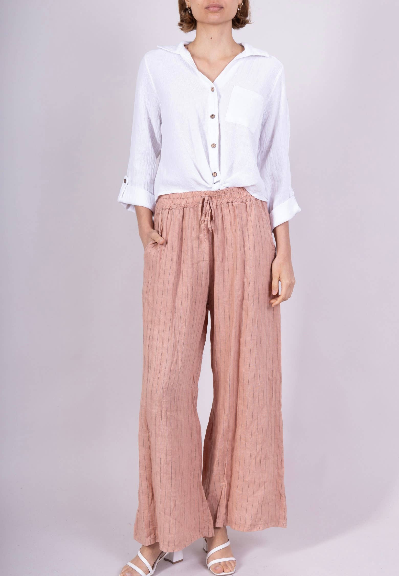 LINEN & COTTON HOUSE – Großhandel Bluse – Damen – Leinenweste 3025 MY VEST43