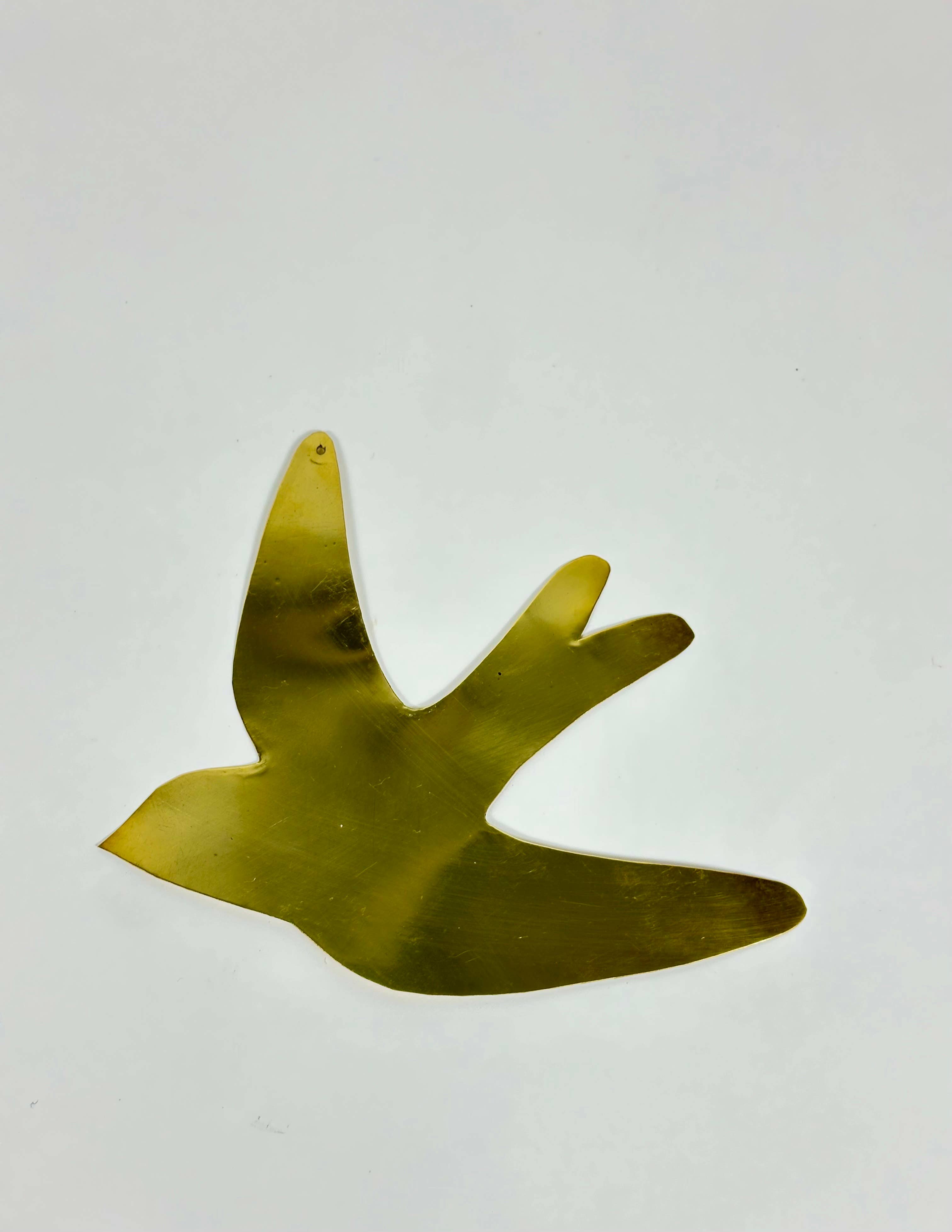 Mikwi - Wholesale Wall Accent - Swallow golden metal - MOROCCAN BRASS WALL DECORATION0