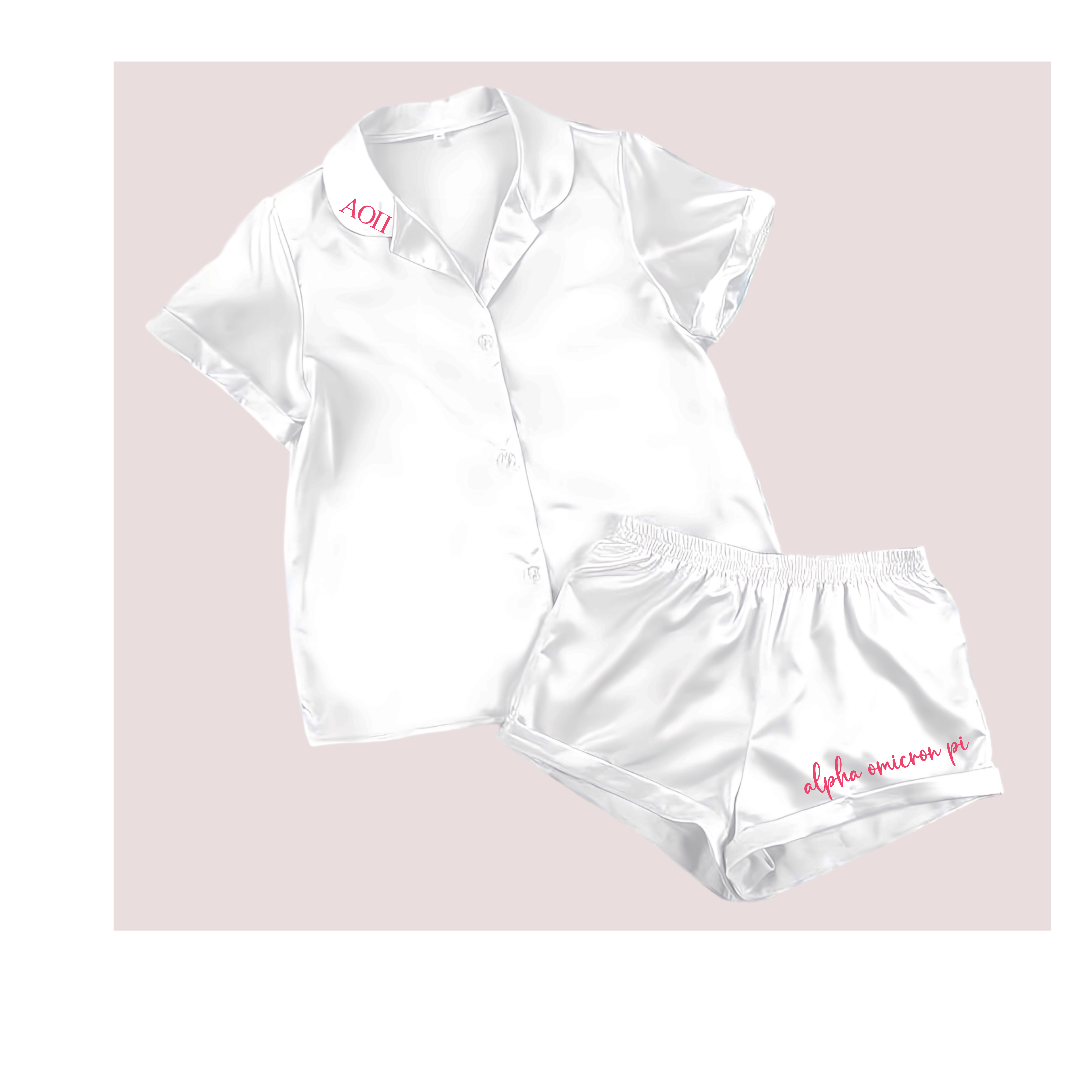 Zoey Claire - Wholesale Sleepwear Set - Women's - Greek Sorority Shorts Pajama Set5