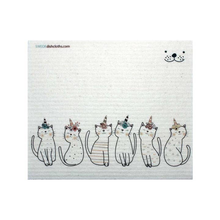 SWEDEdishcloths - Wholesale Dishcloth - Swedish Dishcloth Caticorn A
