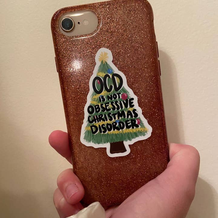 the ocdopus – wholesale Sticker – OCD-Anxiety OCD is Not Obsessive Christmas Disorder Sticker1