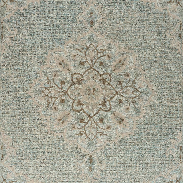 Turquoise Lagoon Medallion Area Rug for wholesale on Faire2