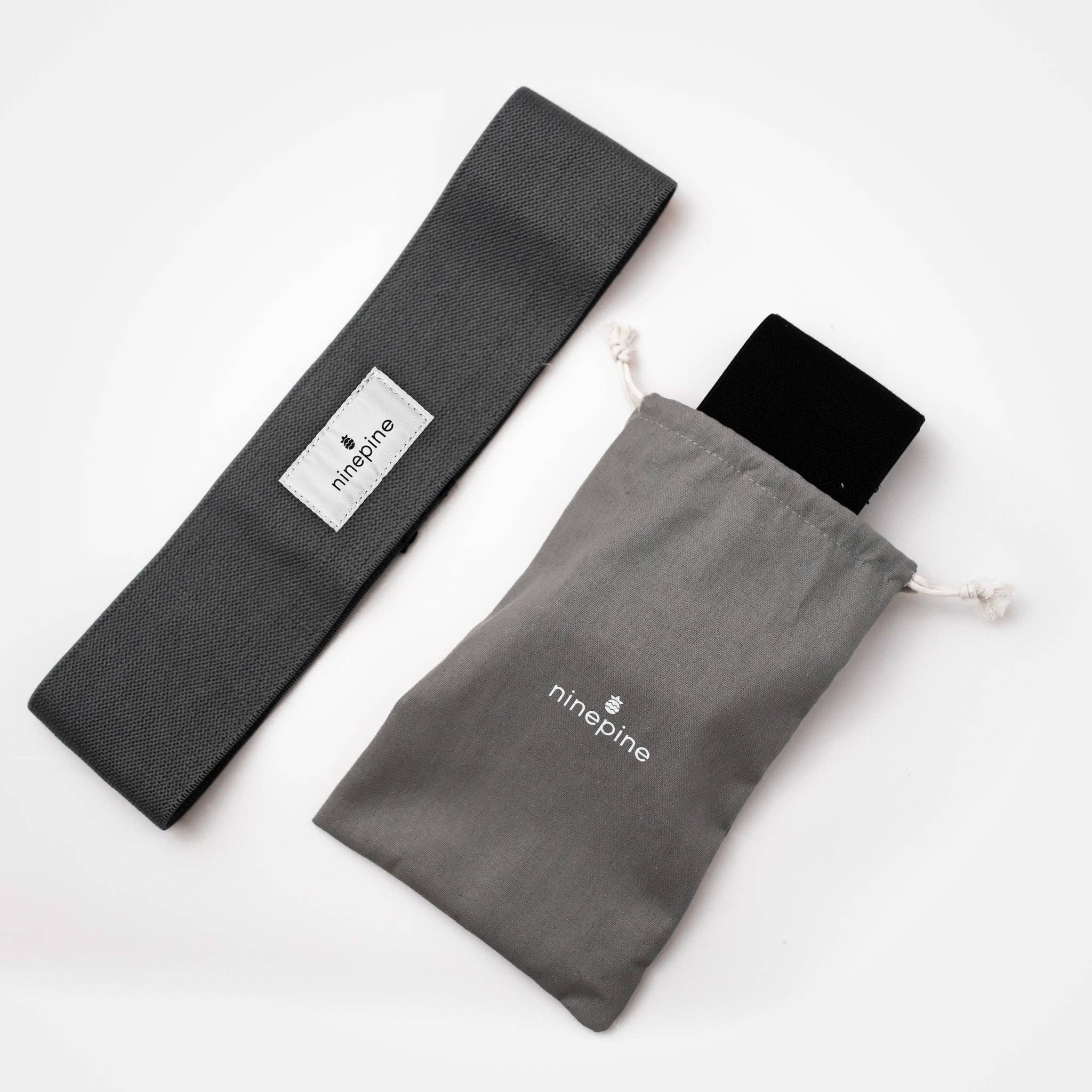 Black grey Fabric Resistance Band (2-pack) for wholesale on Faire7
