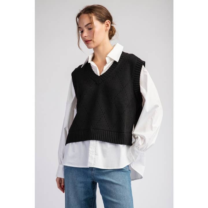 COLETE DE CAMISOLA COM CAMISA por atacado de STYLE USA