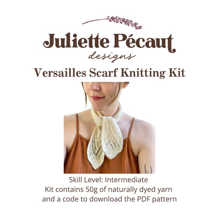 Juliette Pécaut Designs - Wholesale Knitting/Crochet Supplies - Versailles Scarf Knitting Kit5