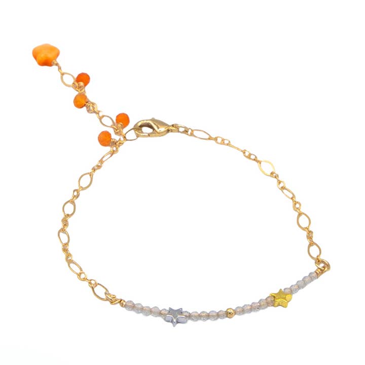 Ethereal Orange Star Bracelet for wholesale by LA MENO